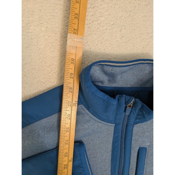 Vineyard Vines Men L Martha Vine Blue Mountain Fleece 1/4-Zip Pullover Sweater - Picture 3 of 9